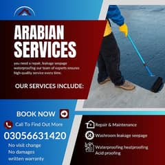 leakage seepage waterproofing washroom roof tank repair service's