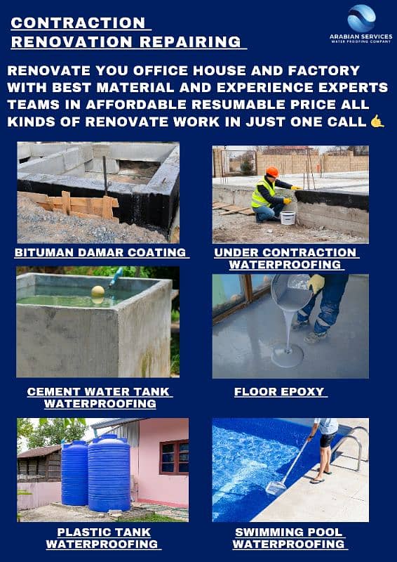 leakage seepage waterproofing washroom roof tank repair service's 6