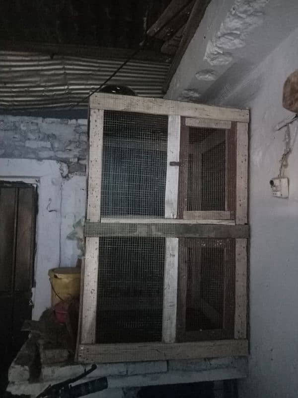 Mzboot Wooden cage 2 portion side par or opr lohay ki chadar 1