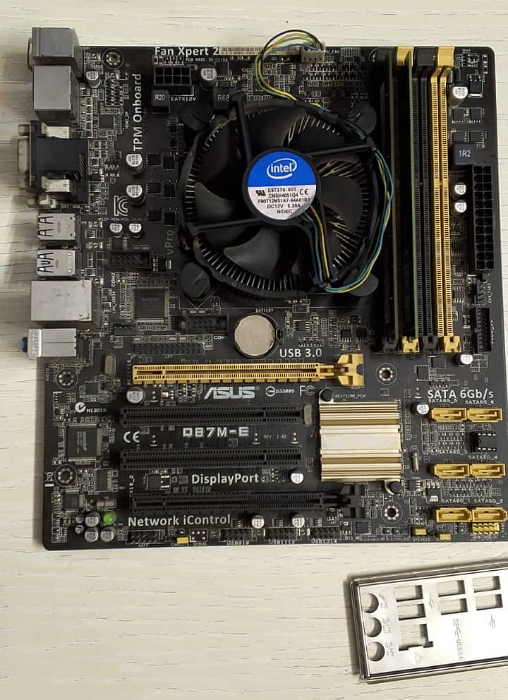 Asus Q87M-E Motherboard (Repaired) + Intel Core i5-4590 + 16GB DDR3L 2