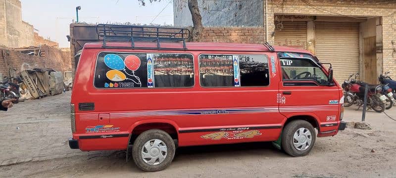 Toyota Hiace Red Colour Out class Van 7