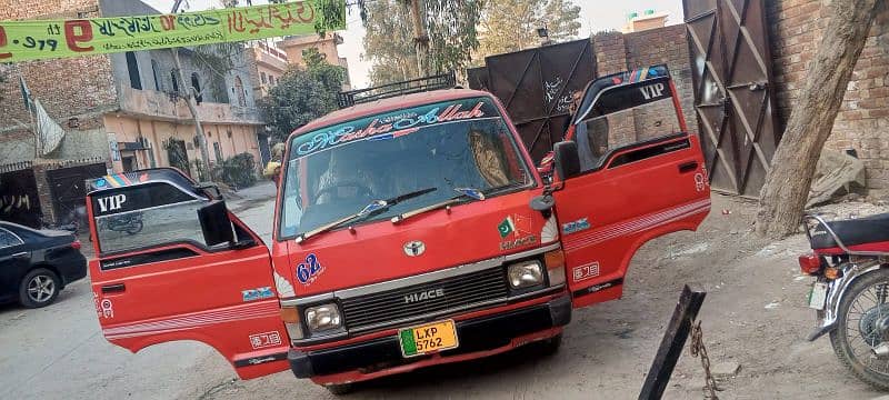 Toyota Hiace Red Colour Out class Van 8