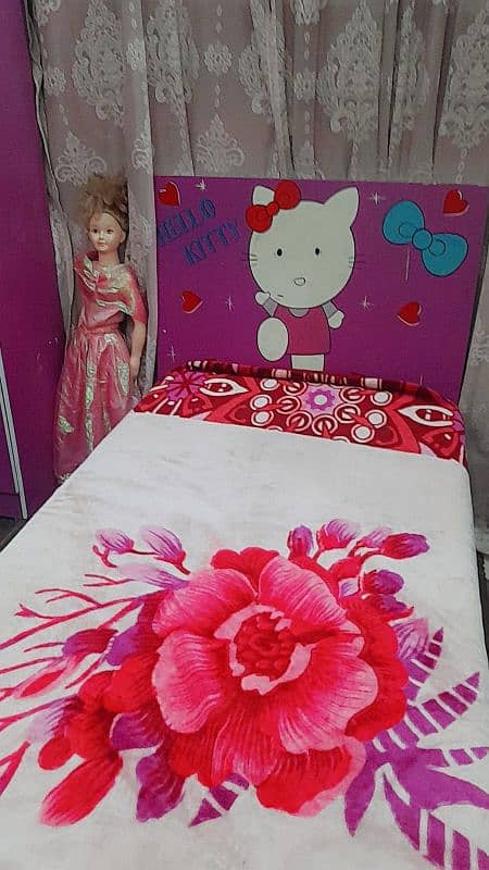 Used Hello Kitty Kids Bed Set 3