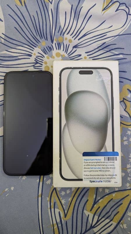 iphone 15plus with box in apple warranty 0