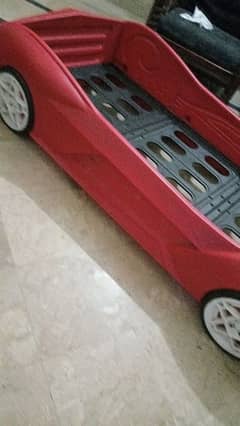 car bed made of fibre plastic