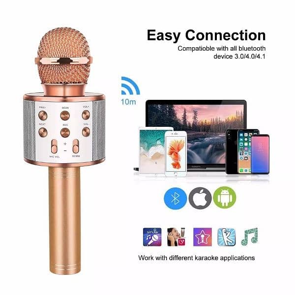 WS-858 Wireless Bluetooth Microphone 0