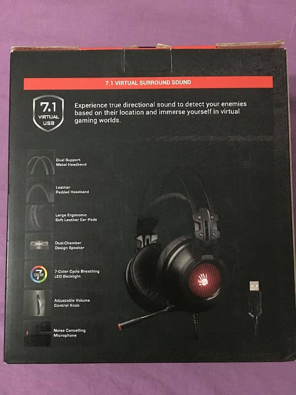 A4TECH Bloody Gaming Headset Headphones 1