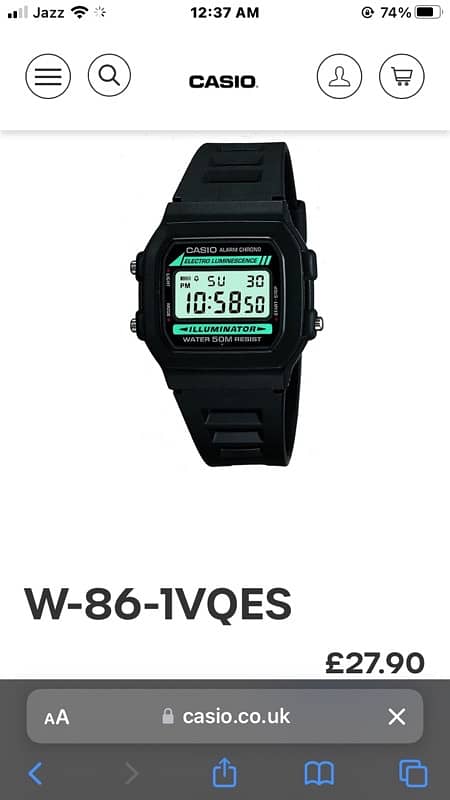 casio w86 watch 3