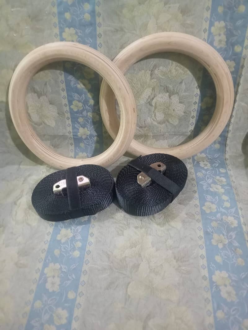 Wooden Gymnastic Rings. 2