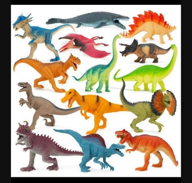 Dianasaurs Rubber toys 0