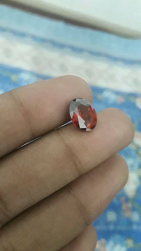 Blood Red Zirkon Stone 4