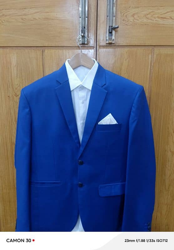 Royal Blue 2 Piece Pent Coat 5