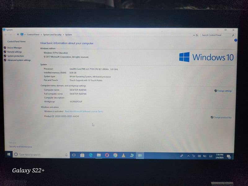 Haier Laptop WINDOW 10 PRO 1