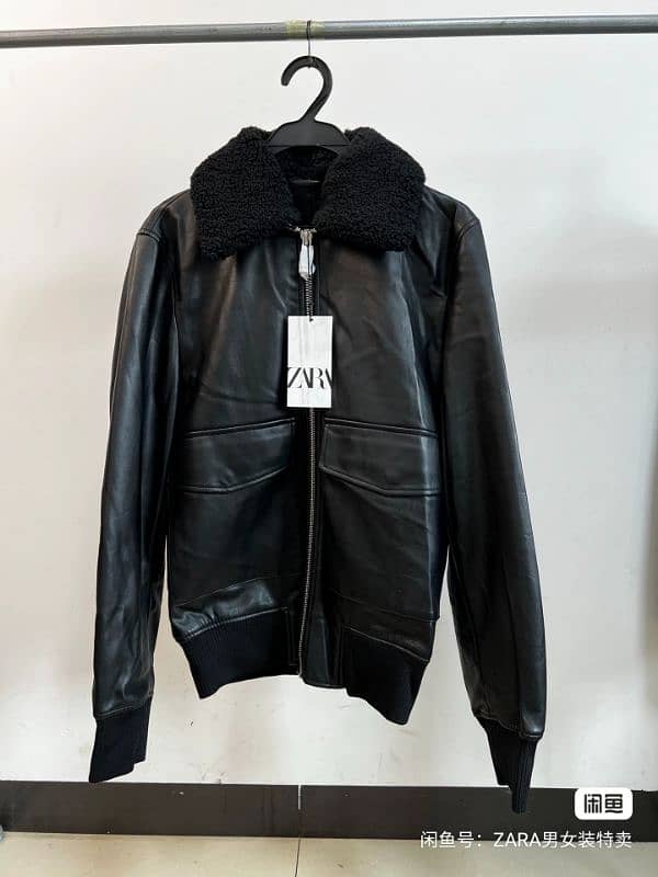 zara leather jacket 1