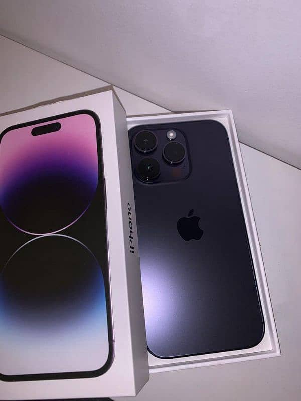 I phone 14 pro max non pta jv 128 only WhatsApp  03096617786 1