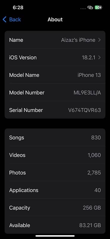 Iphone 13 256GB JV 7