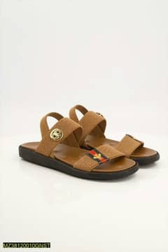 men's leather casual sandal