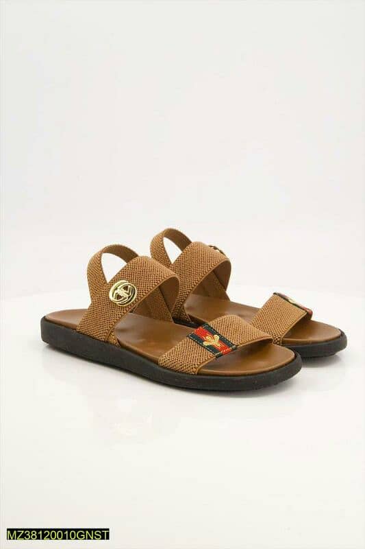 men's leather casual sandal 0