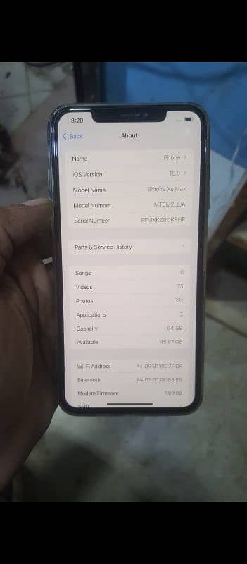 iphone xs max 64gb 38000 2