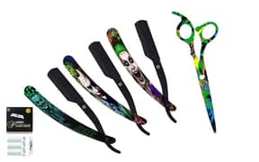 set of Three razors and one Scissor joker Edition