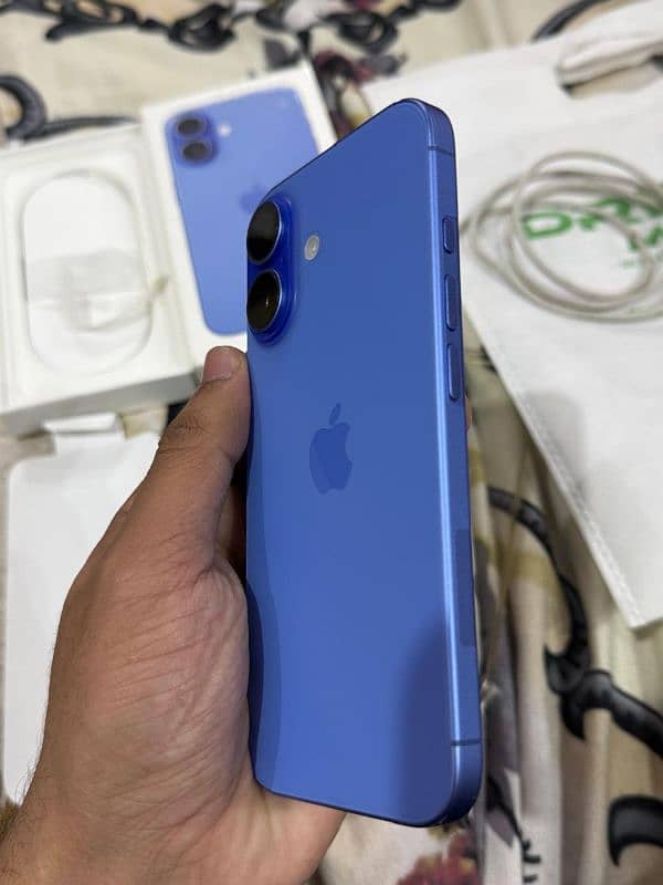 Iphone 16 Jv Brand New Blue Colour 128Gb Complete Box 100% Battery. 5