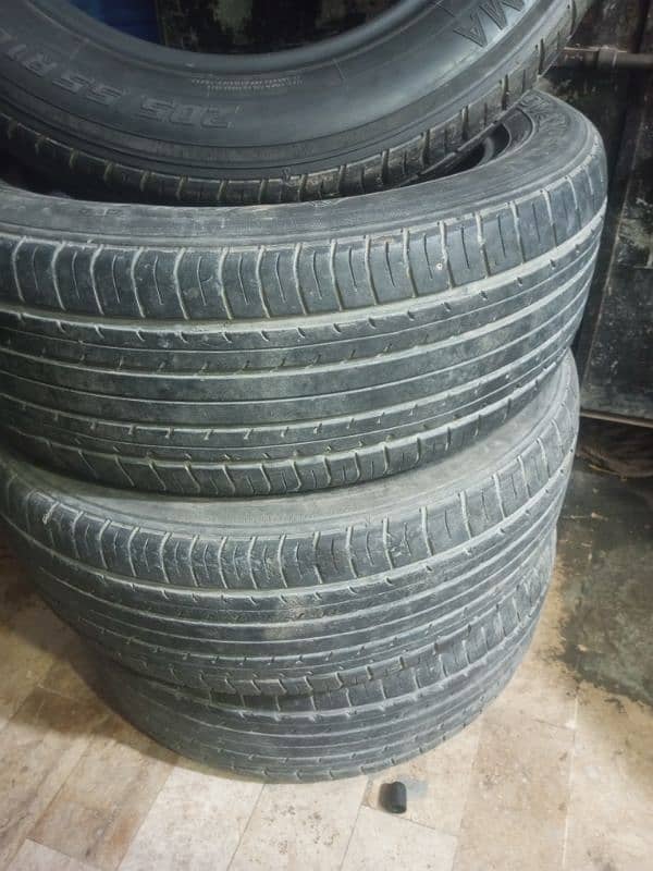 Grandee altis tyre size 205/55/16 10 by 8 condition 3