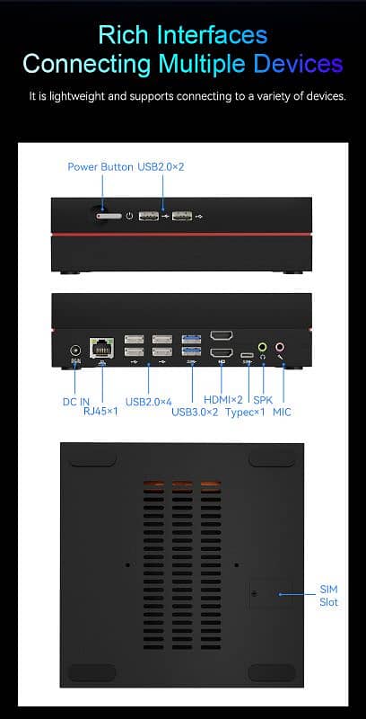 12th Gen Intel Core i7 12700H Mini PC 9