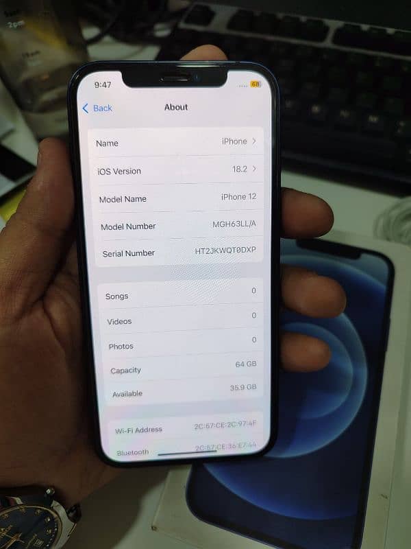 I phone 12 64GB Factory unlocked 10/10 5