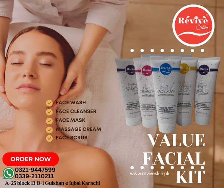 Value Facial Kit by Revive Skin Care, Stock available Book your Order 7