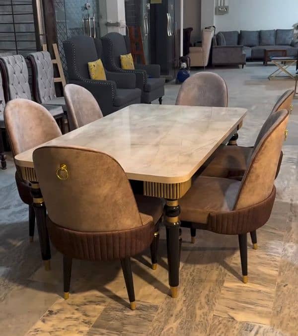 6 seater dining table set for sale available in Rawalpindi 2