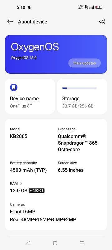 One Plus 8T 12+4GB 256GB Perfect beast for Gaming 1