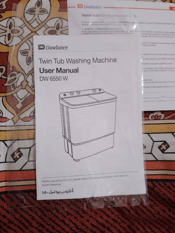 DW 6550 W dawlance washing machine 1