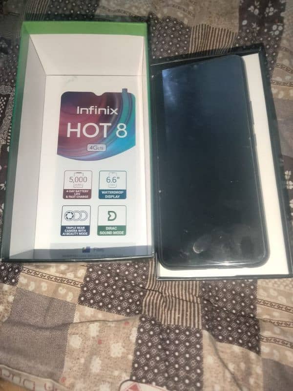 Infinix hot 8 with box 1