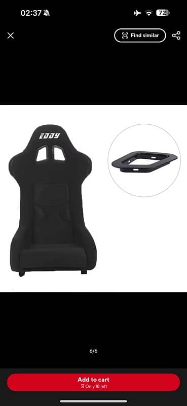 Sparco bucket seat hole cover 5