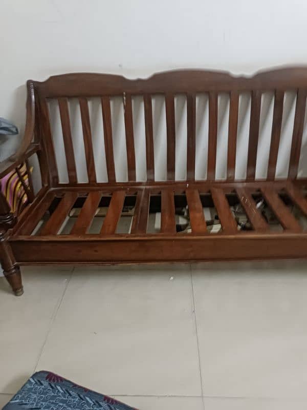 wooden sofas without cushions 2
