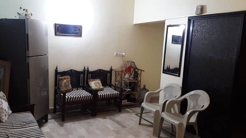 Domt miss 120yard 2bed dd ground floor portion al hira bungalow near jauhar block7 2