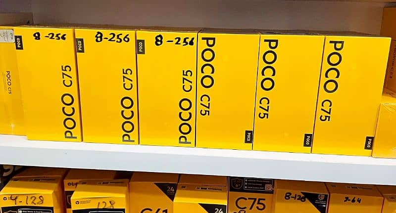 POCO C75 (8GB/256GB) Fingerprint 5000mAh Battery New Box Pack 0