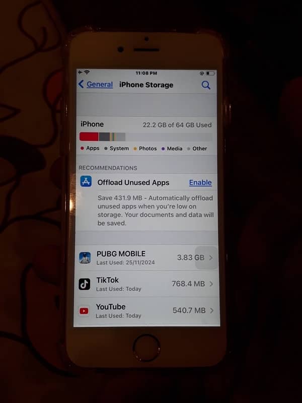 iPhone 6s 64GB all ok 10/10 [bypass ] with charger and cover 2