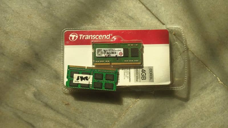 4 GB and 8GB total 12 GB Transcend DDR3L ,1600Mhz laptop RAM 1