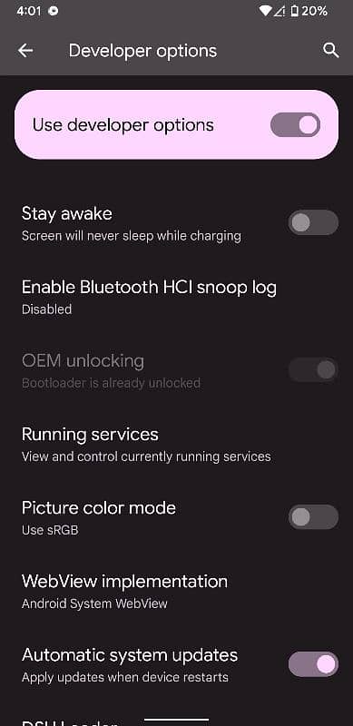 pixel 3a (Oem unlock) 0