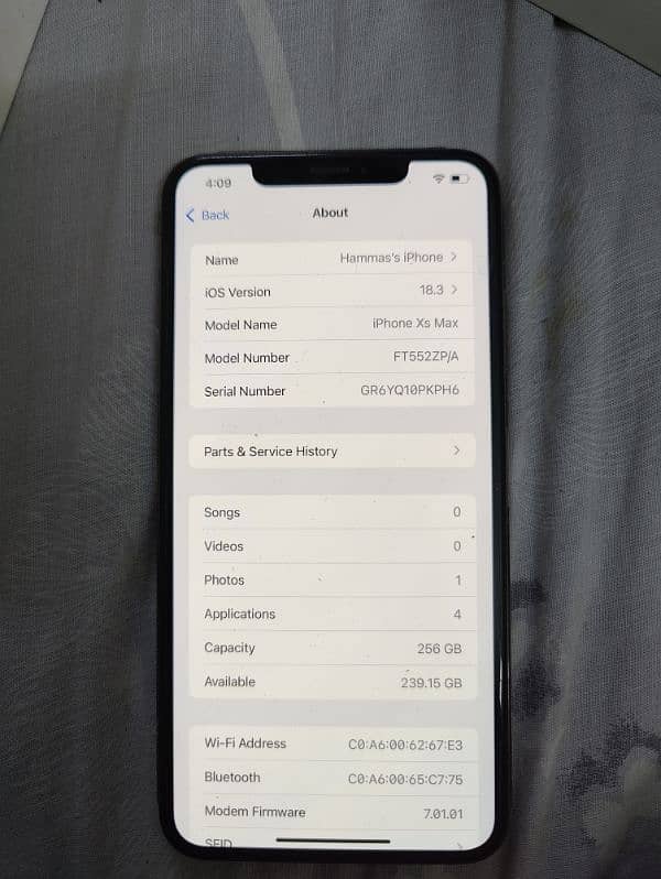 Iphone Xsmax 256Gb (Ufone Working) 3