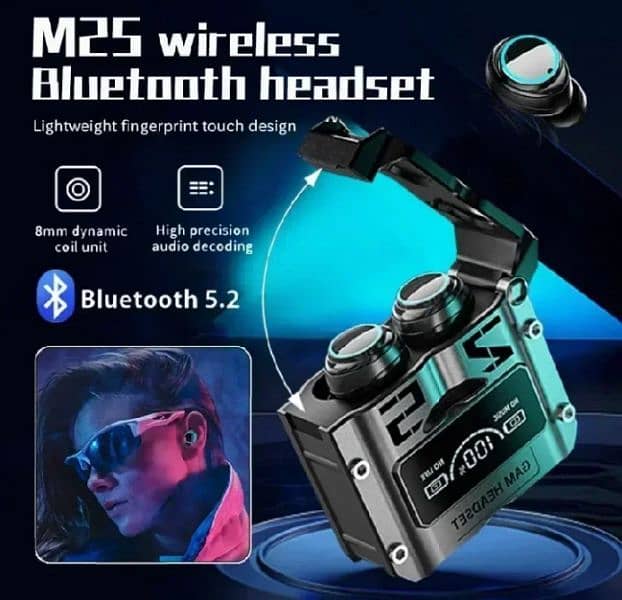 M25 Bluetooth Earphone 5.3 1