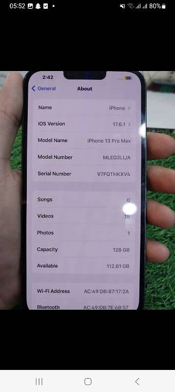 i pone 13 pro max 128gb battery health 83% 2