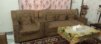 7 seater wooden sofa For urgent Sale