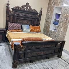 JUMBO SOLID WOODEN BED SET