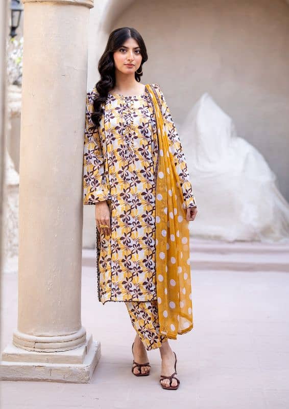 Regalia Identic Seprates  Lawn With Bamber Dupatta 0