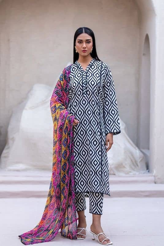 Regalia Identic Seprates  Lawn With Bamber Dupatta 2