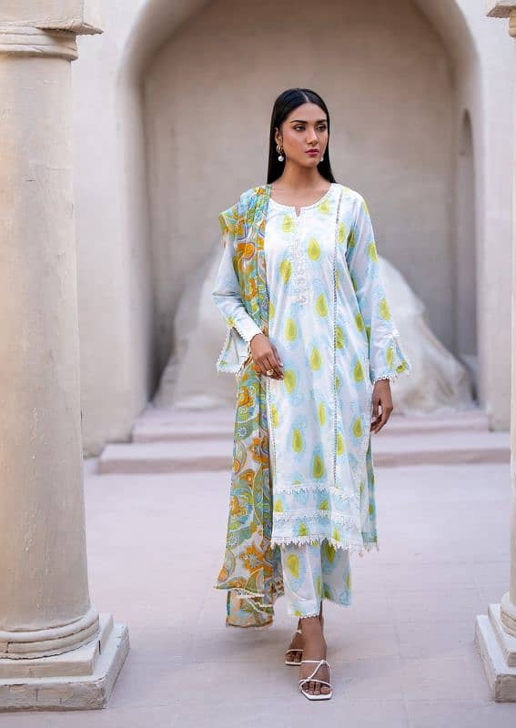 Regalia Identic Seprates  Lawn With Bamber Dupatta 4