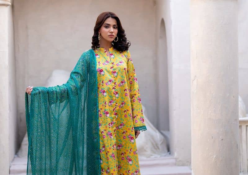 Regalia Identic Seprates  Lawn With Bamber Dupatta 7