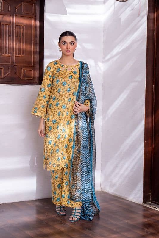 Regalia Identic Seprates  Lawn With Bamber Dupatta 9